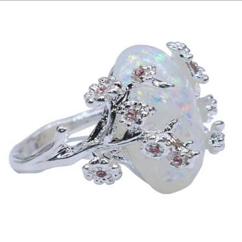 🧚‍♀️ Tree & Stone Faerie Ring ◇ Very Cool Costume Jewelry Ring